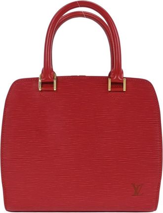 Louis Vuitton Pont Neuf Handbag Epi Leather Red Leather Handbag (Pre-Owned)