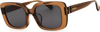 Max Mara MM0155-K 45A Shiny Light Brown/Smoke