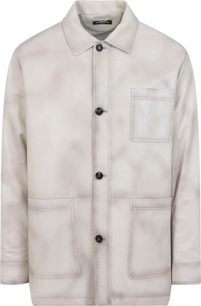 Kiton Lamb Leather Jacket