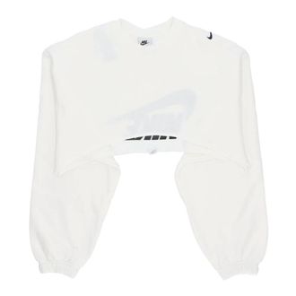 Nike Sweatshirts, female, White, S, Short Sweatshirt Dance Shrug