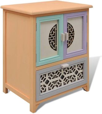 vidaXL Armario Auxiliar Multicolor 46 X 34 X 55.5 Cm Vidaxl