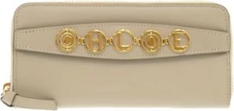 Chlo&eacute; Pre-owned Wallets, female, Beige, Size: ONE SIZE Pre-owned Wallet