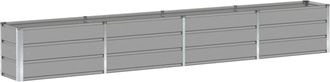 vidaXL Jardinera Gris Claro 320 X 40 X 45 Cm Acero Vidaxl