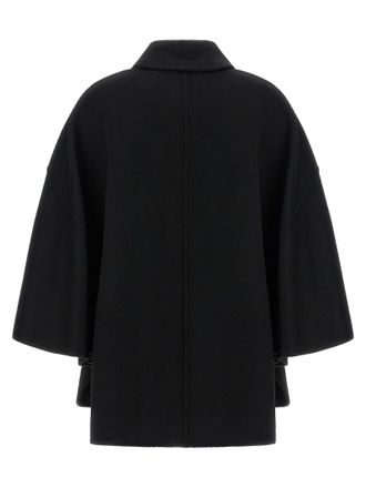 Max Mara Cashmere Double-Breasted Cape - Black