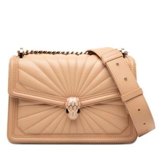 Bulgari Pre-owned Cross Body Bags, female, Brown, Size: ONE SIZE Pre-owned Serpenti Forever Shoulder Bag