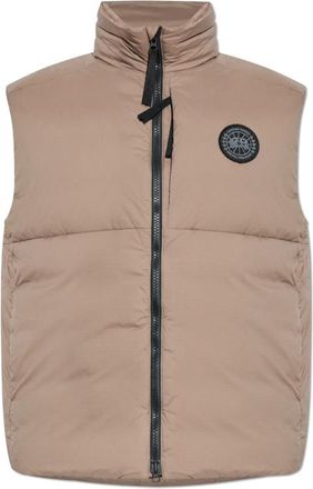 Canada Goose Lodge Down Vest - Heren - Bodywarmers - Beige - 2XL - Leer - Jassen