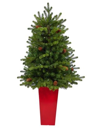 Nearly Natural 3.5Ft. Yukon Mountain Fir Artificial Christmas Tree