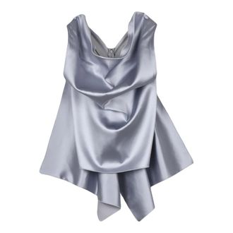 Sportmax Dames, Tops, Grijs, Maat: XS Polyamide