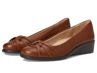 Life Stride Jorie Skimmers Womens Flat Shoes Walnut Faux Leather : 7.5 M (B)