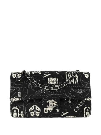 Chanel 2016-2017 flap shoulder bag - women - Satin - One Size - Black