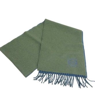 Loewe Pre-owned Scarves, unisex, Green, Size: ONE SIZE Pre-owned Scarf