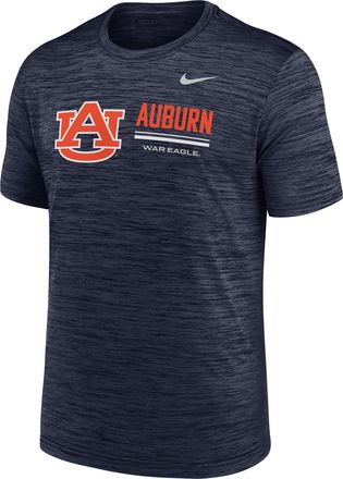 Nike Auburn Sideline Velocity Nike Mens Dri-FIT College T-Shirt in Blue | 02ER41SAUN-PCW