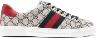 Gucci Gucci Ace sneakers - unisex - Calf Leather/Rubber/Calf Leather/Canvas - 10 - Neutrals