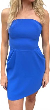 Amanda Uprichard Sabela Dress In Bright Blue