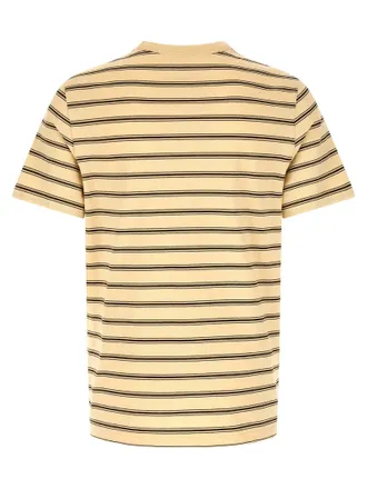 A.P.C. Striped Organic Cotton T-shirt - cream
