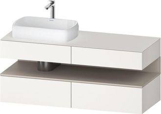 Duravit Qatego Consola Mueble Bajo Lavabo, 2 Extensiones, 2 - Duravit