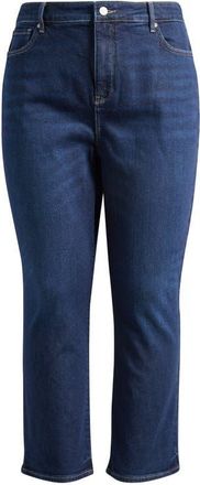 NYDJ Marilyn High Waist Ankle Straight Leg Jeans in Indigo Seine at Nordstrom, Size 18