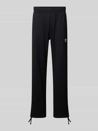 adidas Originals Straight Fit Sweatpants mit elastischem Bund Modell Essentails in Black, Gr&ouml;&szlig;e XXL