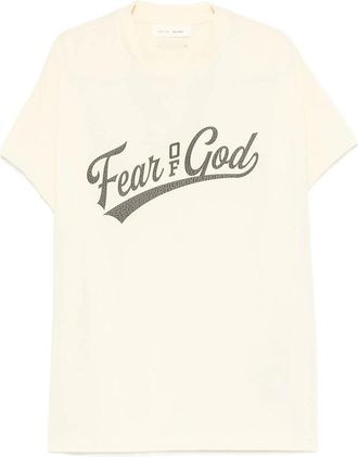 Fear of God Cut Off 90s Logo-print Cap-sleeve T-shirt