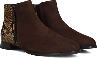 Hassia Perfect Fit Madeira Enkellaarsjes - Dames - Schoenen - Bruin - Maat: 39 EU Su&egrave;de