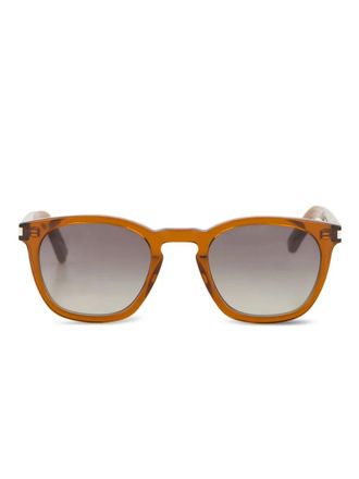 Saint Laurent Eyewear SL 28 square-frame sunglasses - Brown