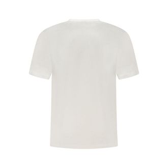 Calvin Klein Logo-Embroidered Cotton T-Shirt - White