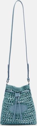 Tod's Bolso saco EBL Mini de efecto rafia