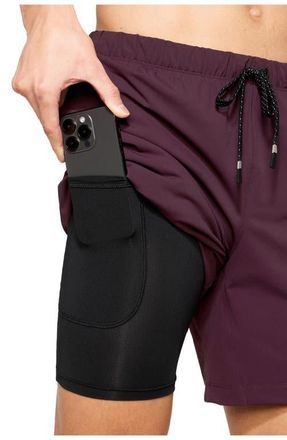 Fabletics Mens The 7 One Short in Oxblood at Nordstrom, Size Xx-Large