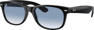 Ray-Ban RB2132F New Wayfarer Asian Fit 901/3F Mens Sunglasses Black Size 55