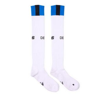 New Balance Atalanta BC Hombre New Balance 26/27 Away Sock en Blanco/Azul/Negro, Poli&eacute;ster, Talla L