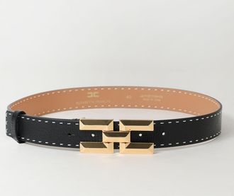 Elisabetta Franchi Cintura Elisabetta Franchi in pelle con cuciture a vivo