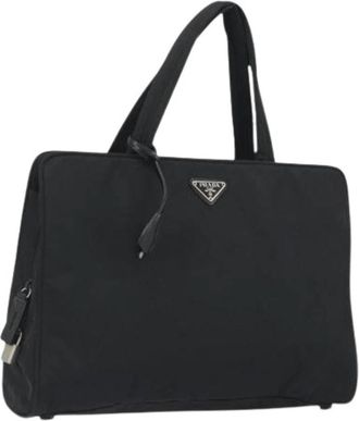 Prada Pre-owned Vintage Nylon Hand Bag - Dames - Vintage Handtas - Zwart - ONE Size - Nylon - Vintage