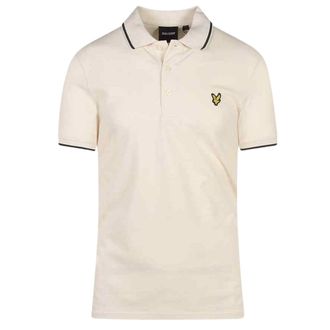 Lyle & Scott krijtpoloshirt met getipte kraag
