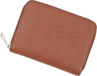 Loewe Brown Leather Coin Purse/Coin Case (Pre-Owned)