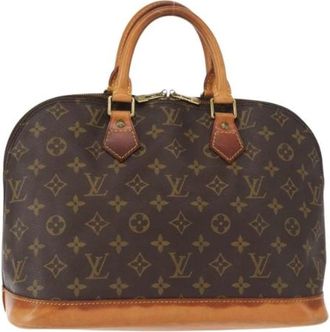 Louis Vuitton Pre-owned Handbags, female, Brown, Size: ONE SIZE Pre-owned Vintage Canvas Handbag