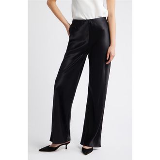 Rails Silvi Satin Pants in Black at Nordstrom, Size X-Small