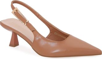 Berness Cassandra Slingback Kitten Heel Pump in Mocha at Nordstrom Rack, Size 6.5