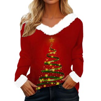 Generic Black+of+Friday+Deals+2024 Xmas Jumpers for Women UK Christmas Jumpers for Women Orange Zip Up Hoodie Womens Long Sleeve Top Plus Size Long Sleeve Gym