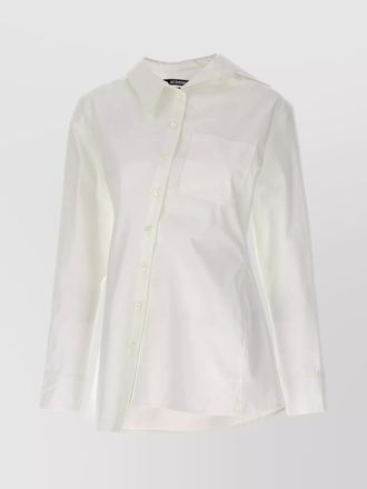 Jacquemus pablo shirt with asymmetric hem and chest pocket