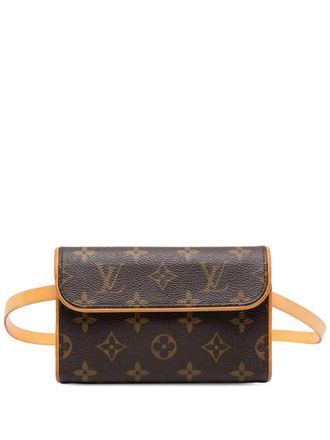 Louis Vuitton 2001 Monogram Pochette Florentine belt bag - women - Leather/Fabric - One Size - Brown