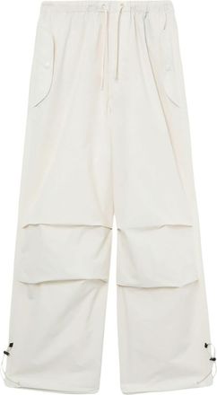 Five CM drawstring-ankle cargo trousers - men - Polyester - M - White