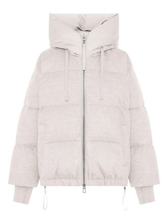 Duno Donsjack met capuchon - Wit