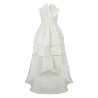 Alberta Ferretti Dames, Jurken, Wit, Maat: L Zijde