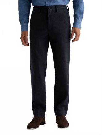 AG - Adriano Goldschmied Archie Trouser In Steel Grey Pinstripe