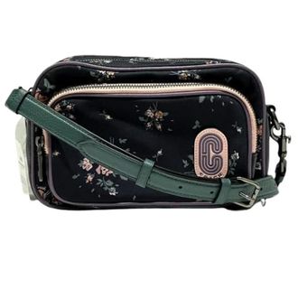 Coach Pre-owned Cross Body Bags, female, Blue, Size: ONE SIZE Pre-owned Nylon Shoulder Bag 91020