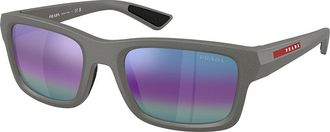 Prada PS B10SF Asian Fit 16X50Z Mens Sunglasses Grey Size 54