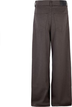 Sportmax Womens Trousers Siamese Chocolate Garment-Dyed Cotton