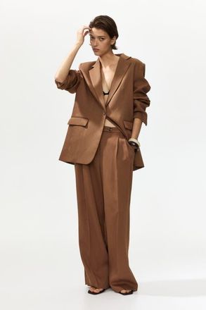 H&M Wide-leg dress pants in Brown at Nordstrom, Size 10