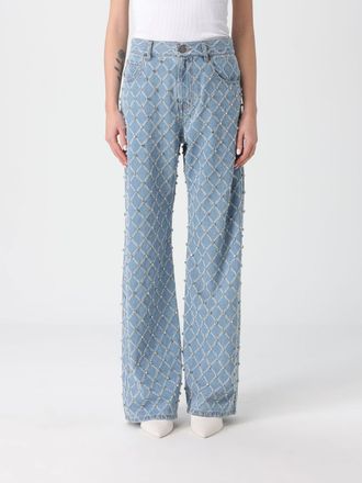 Pinko Jeans straight Pinko in denim con strass