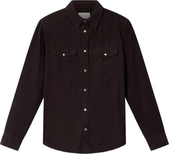 Isabel Marant Vasco Shirt - Heren - Casual Overhemden - Bruin - XL - Katoen - Overhemden